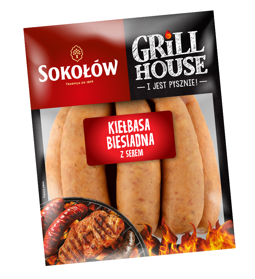 Kiełbasa biesiadna z serem