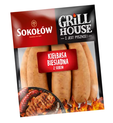 Kiełbasa biesiadna z serem